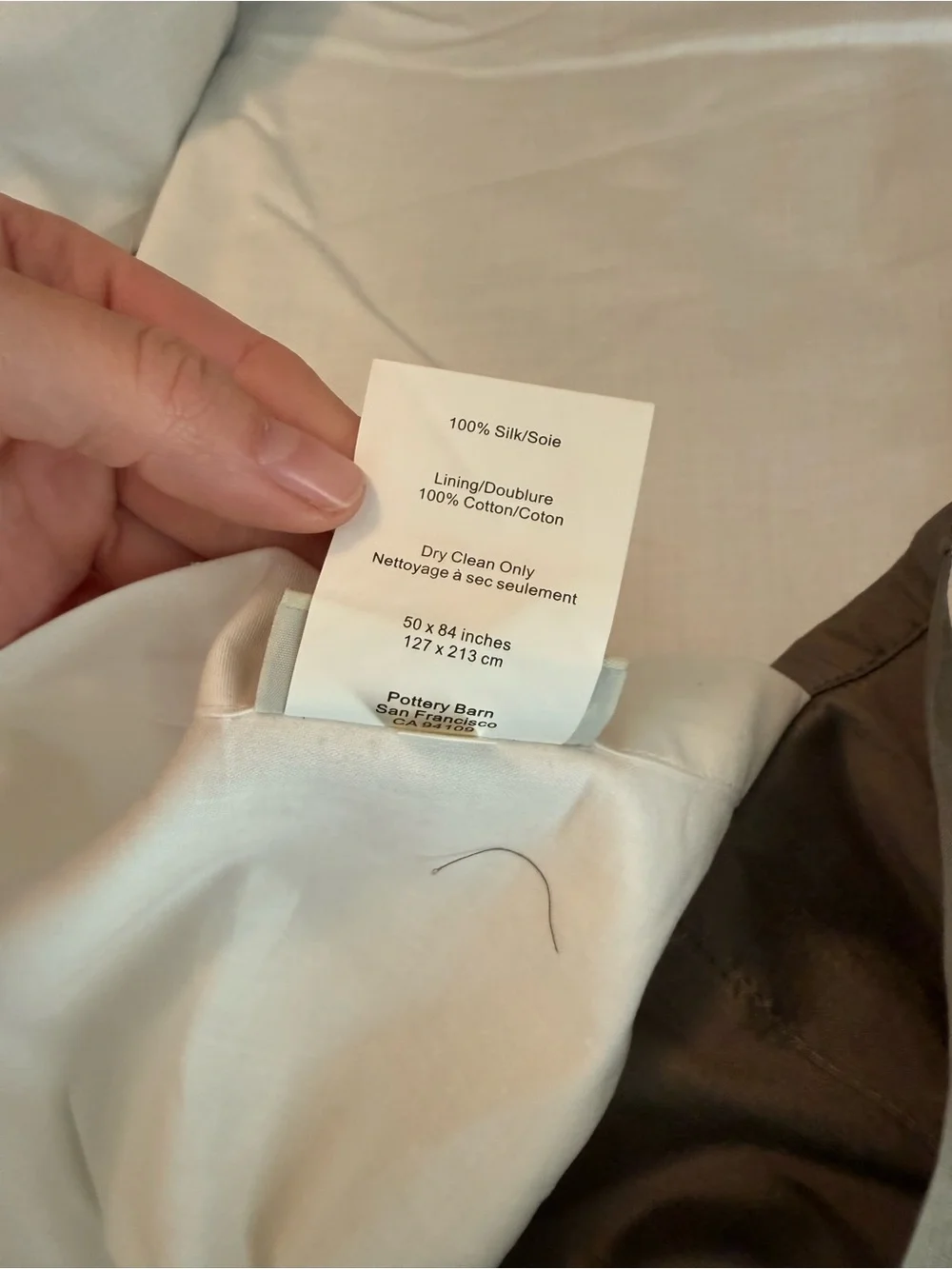 Rare Pottery Barn light filtering silk dupioni Drapes set/3 84”
